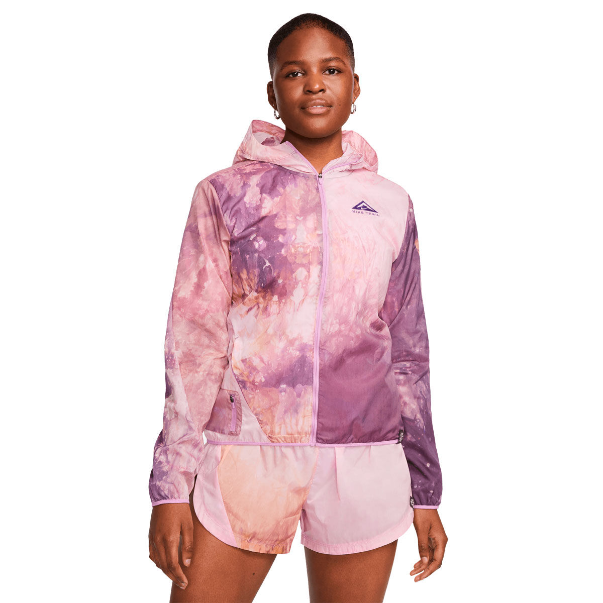 Nike Womens Trail Repel Running Jacket Purple M - Purple
