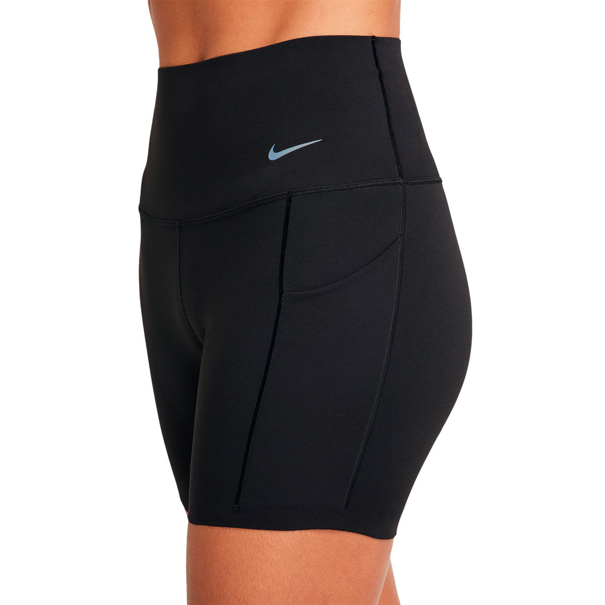 Nike Womens Universa Dri-FIT High Rise 5 Inch Short Tights - Navy slider