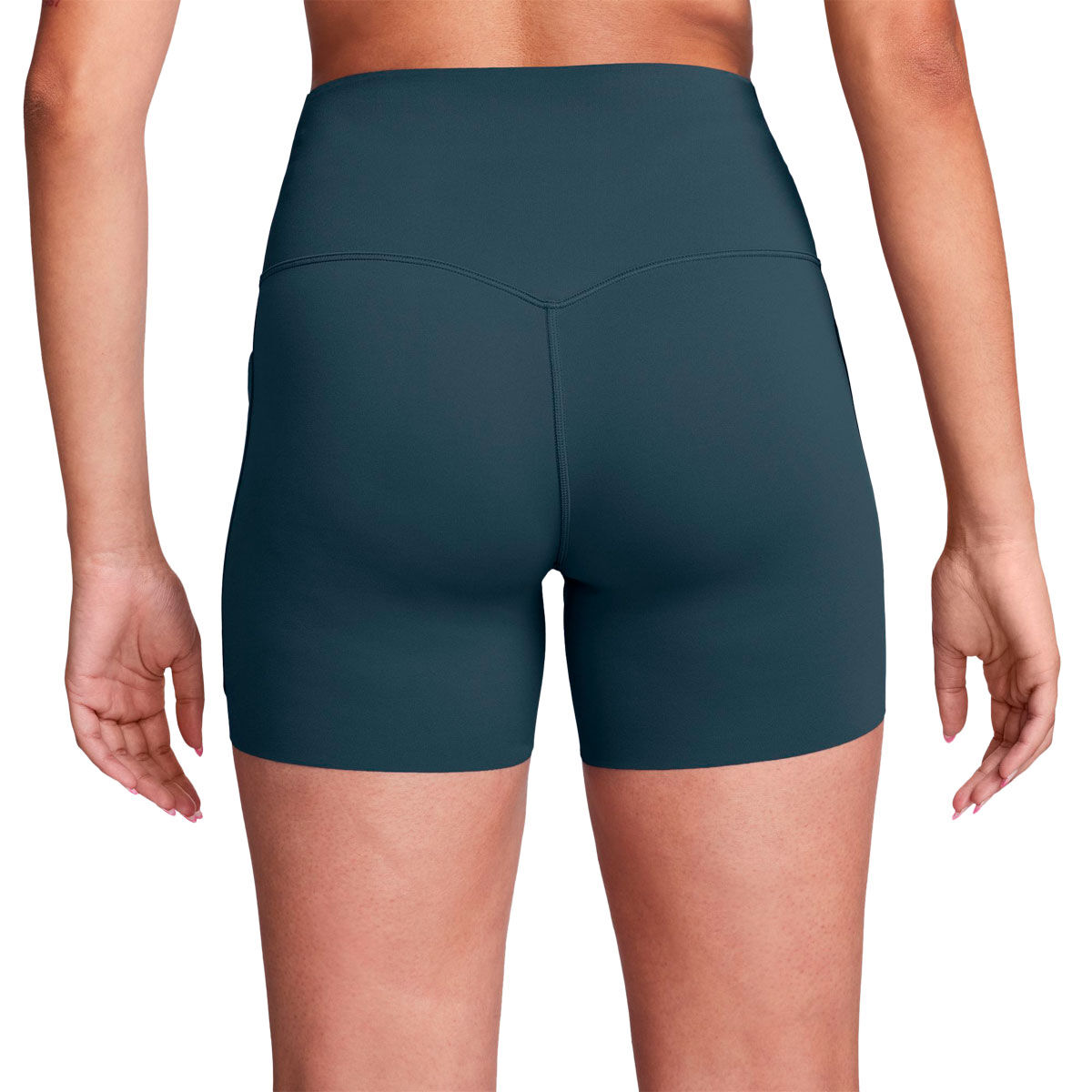 Nike Womens Universa Dri-FIT High Rise 5 Inch Short Tights Navy XS - Navy slider