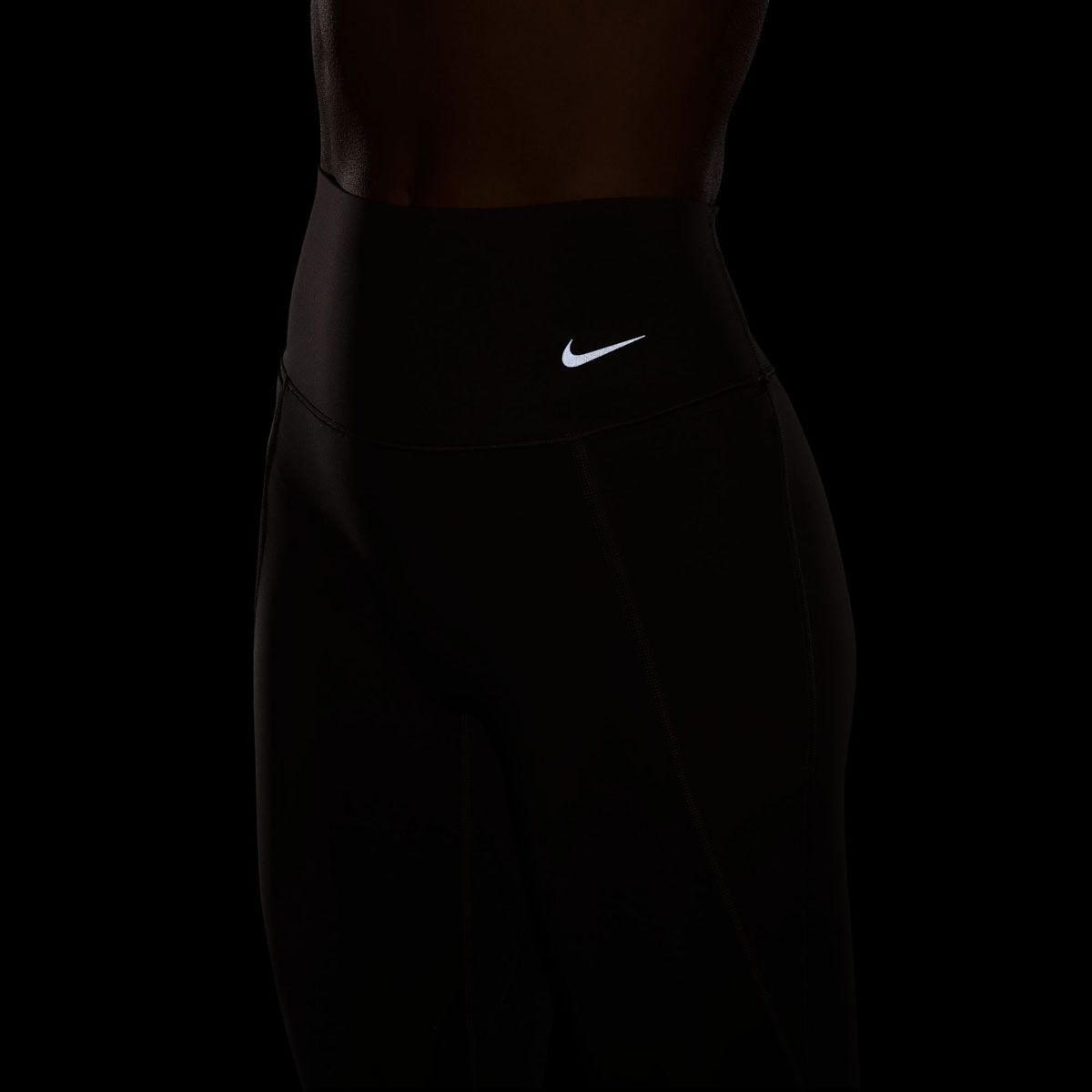 Nike Womens Universa Dri-FIT High Rise 7/8 Length Pocket Tights - Brown slider