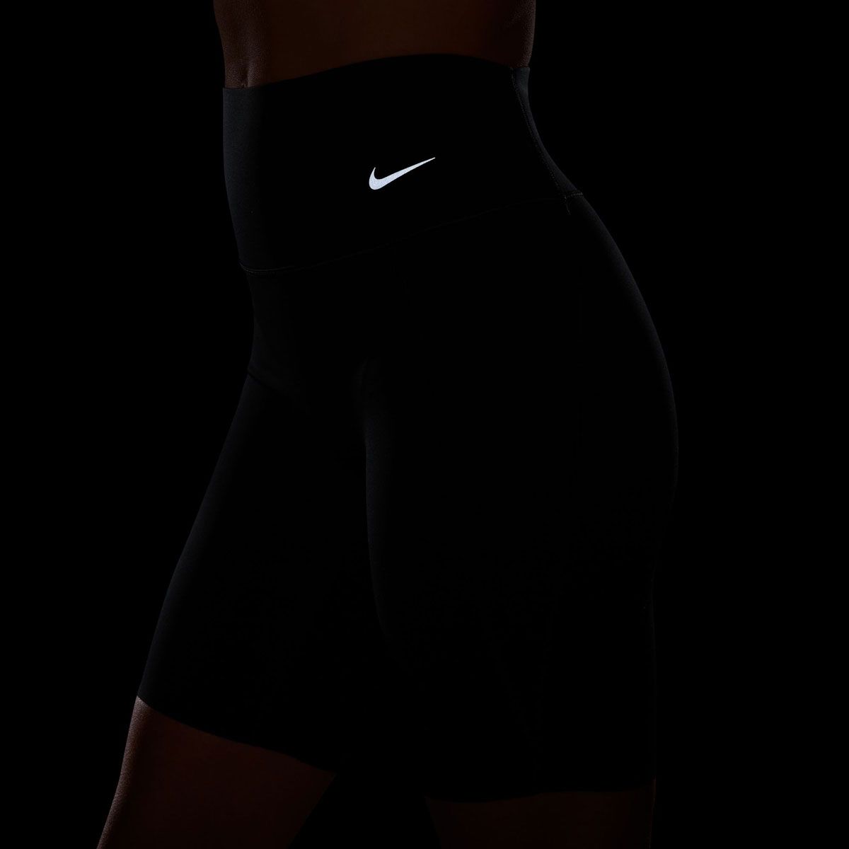 Nike Womens Universa Dri-FIT High Rise 8 Inch Short Pocket Tights - Black slider