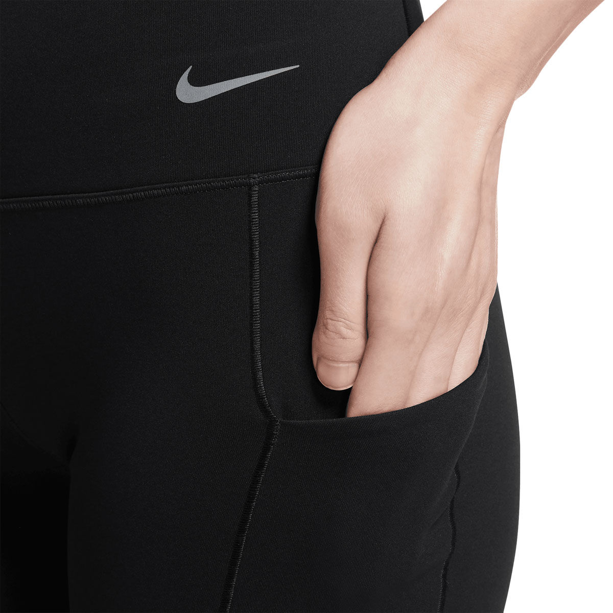 Nike Womens Universa High Rise 8 Inch Pocket Biker Shorts - Black slider