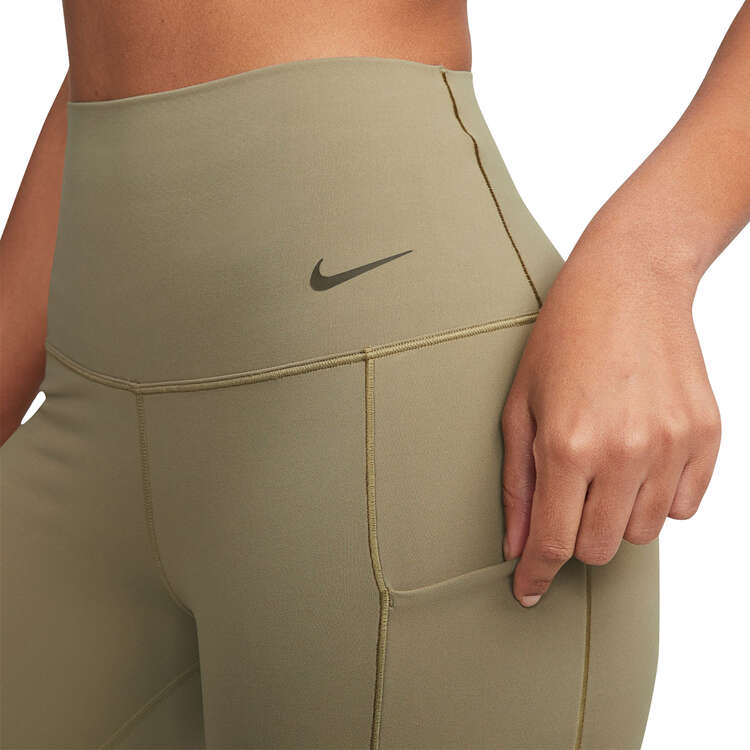 Nike Womens Universa High-Waisted 7/8 Tights - Green slider