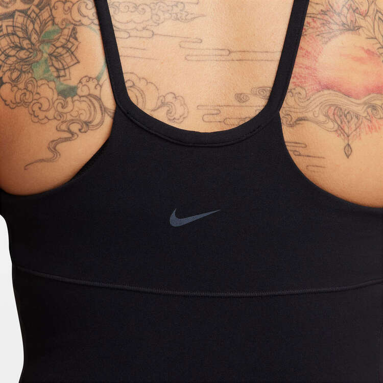 Nike Womens Zenvy Dri-FIT Full Length Flared Bodysuit - Black slider