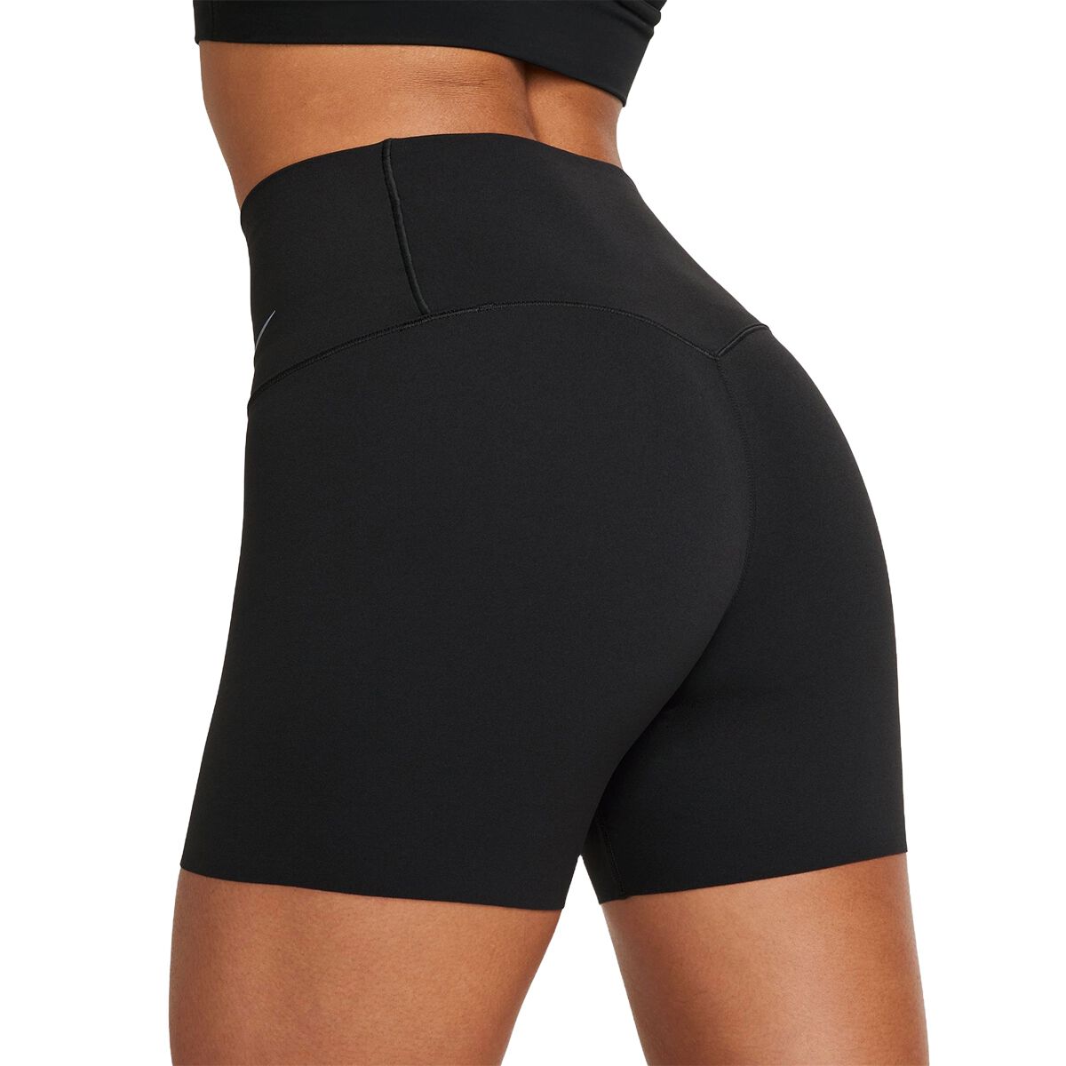 Nike Womens Zenvy Dri-FIT High Rise 5 Inch Bike Shorts - Black slider