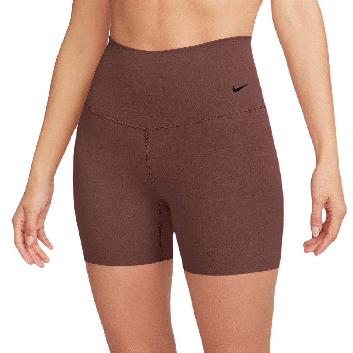 Nike Womens Zenvy Dri-FIT High Rise 5 Inch Short Tights - Red slider