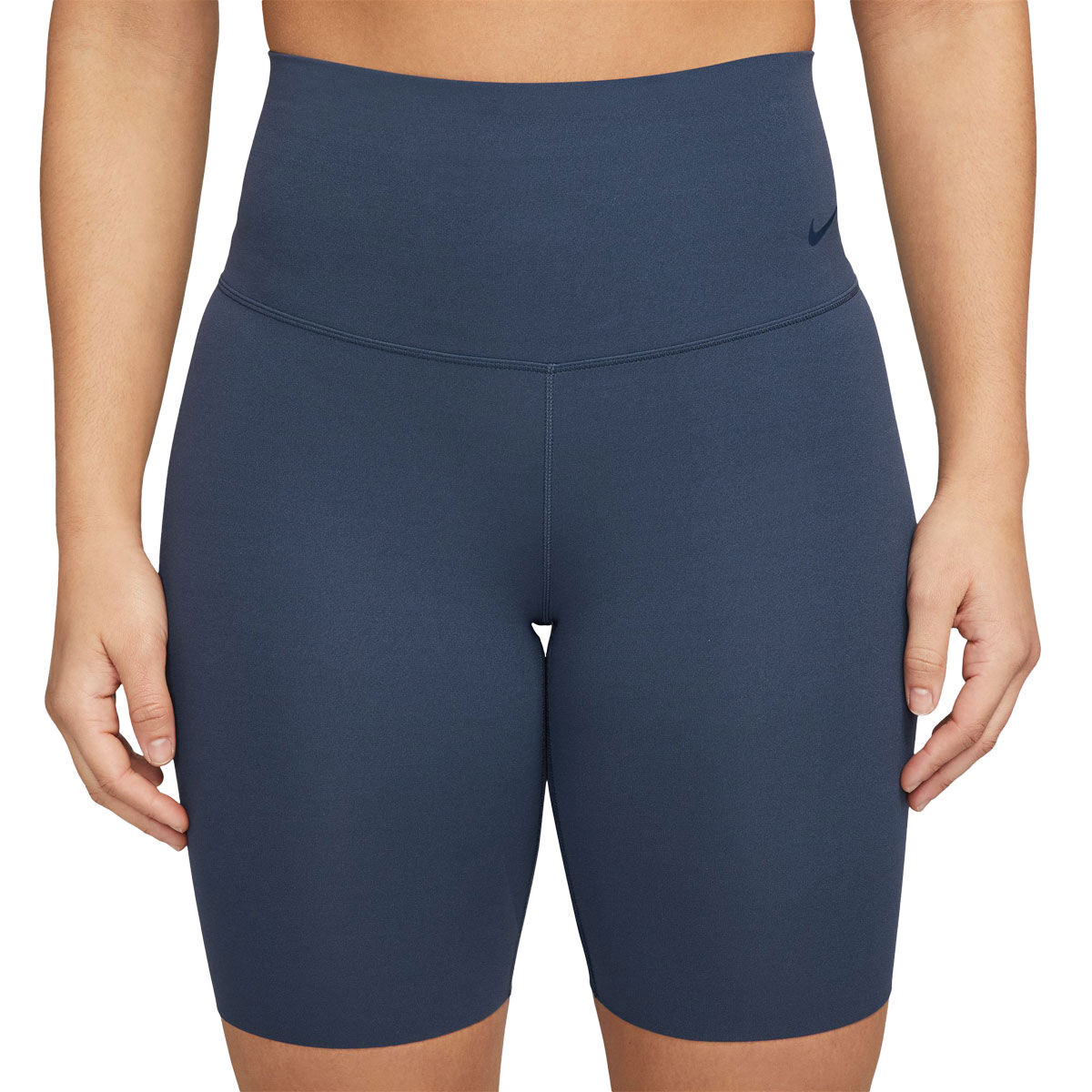 Nike Womens Zenvy Dri-FIT High Rise 8 Inch Bike Shorts - Blue slider