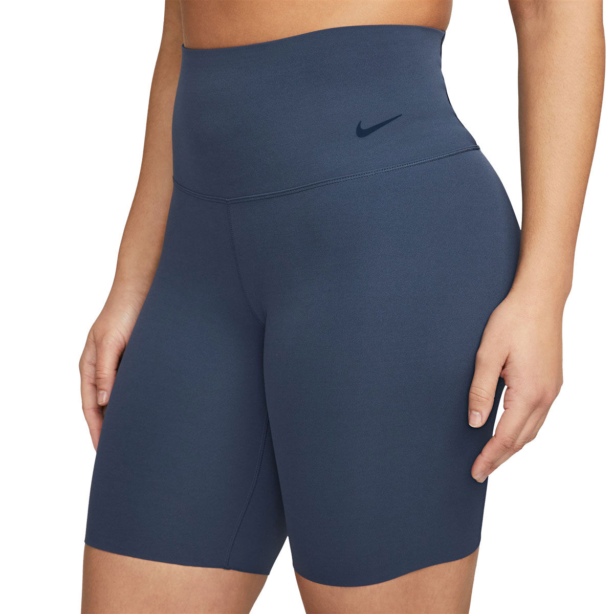 Nike Womens Zenvy Dri-FIT High Rise 8 Inch Bike Shorts Blue XS - Blue slider