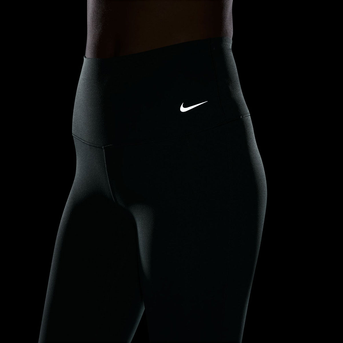 Nike Womens Zenvy Dri-FIT High Rise Flared Leggings - Navy slider