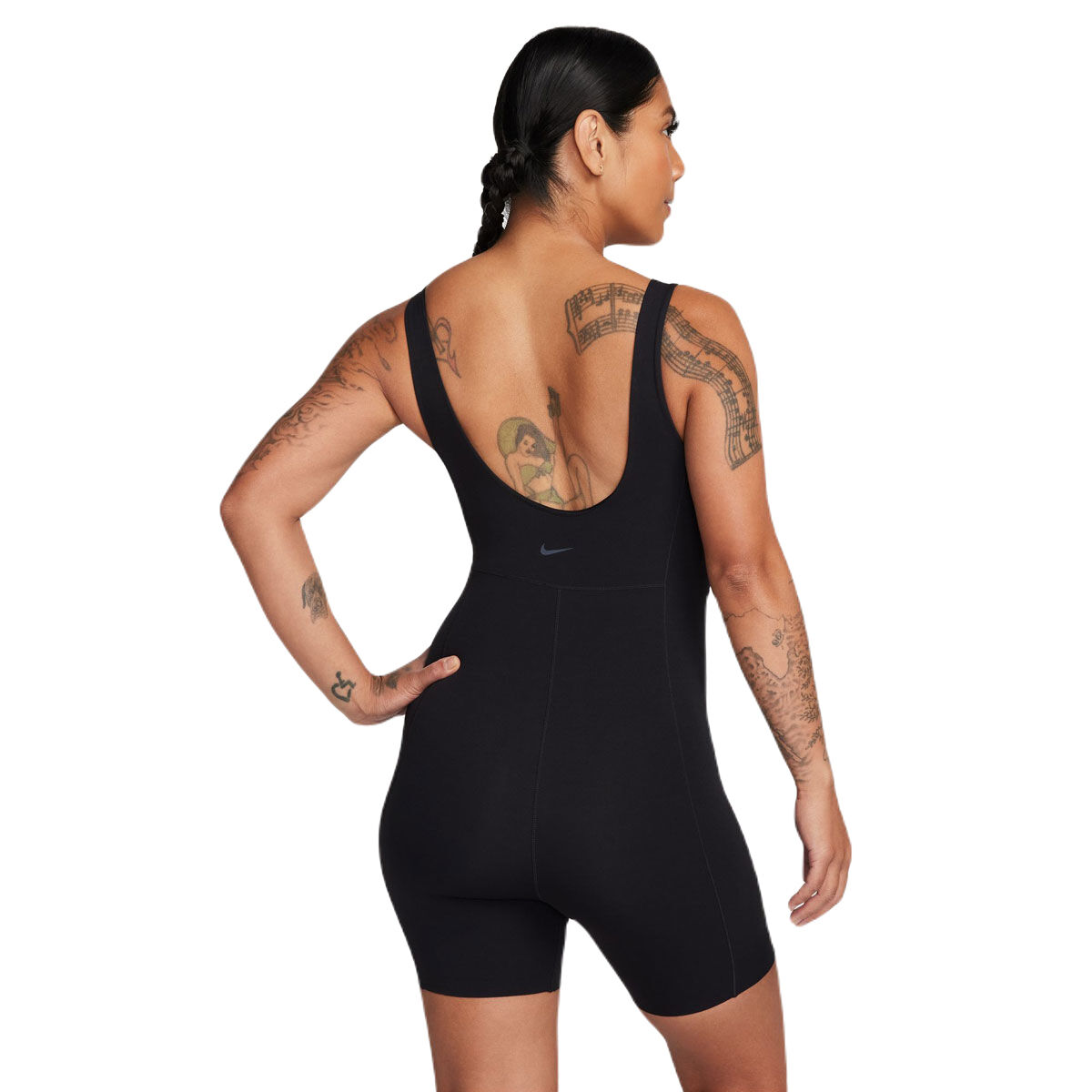 Nike Womens Zenvy Dri-FIT InfinaSoft Short Bodysuit - Black slider