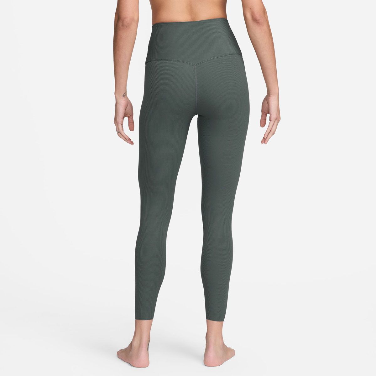 Nike Womens Zenvy Dri-FIT Rib High Rise 7/8 Tights - Green slider