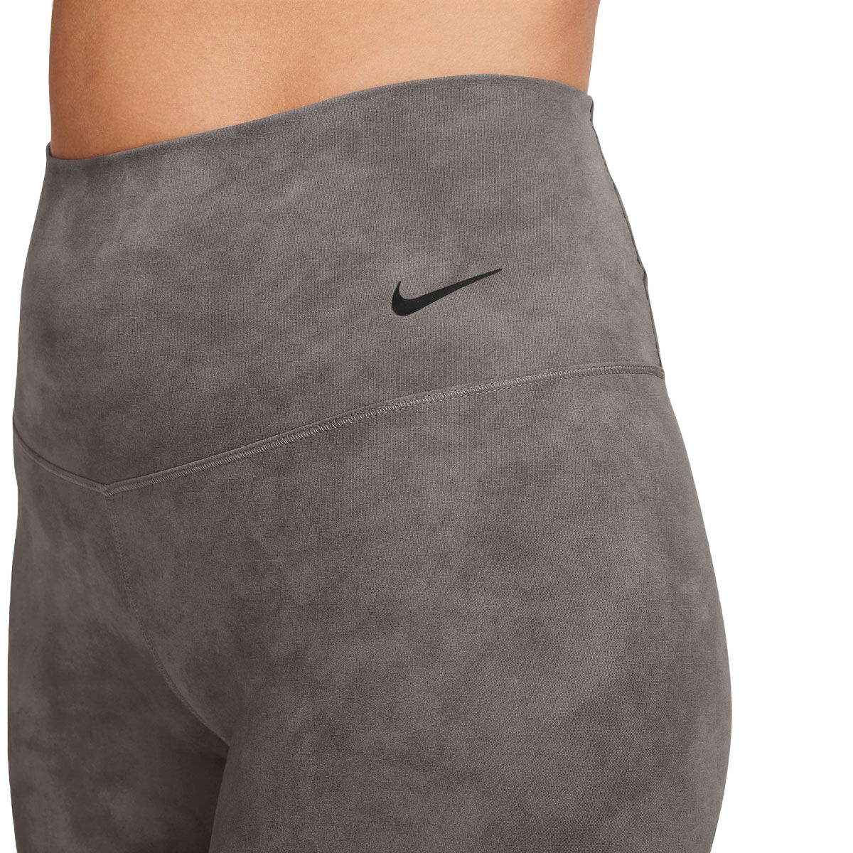 Nike Womens Zenvy Dri-FIT Tie-Dye High Rise 8 Inch Short Tights - Brown slider