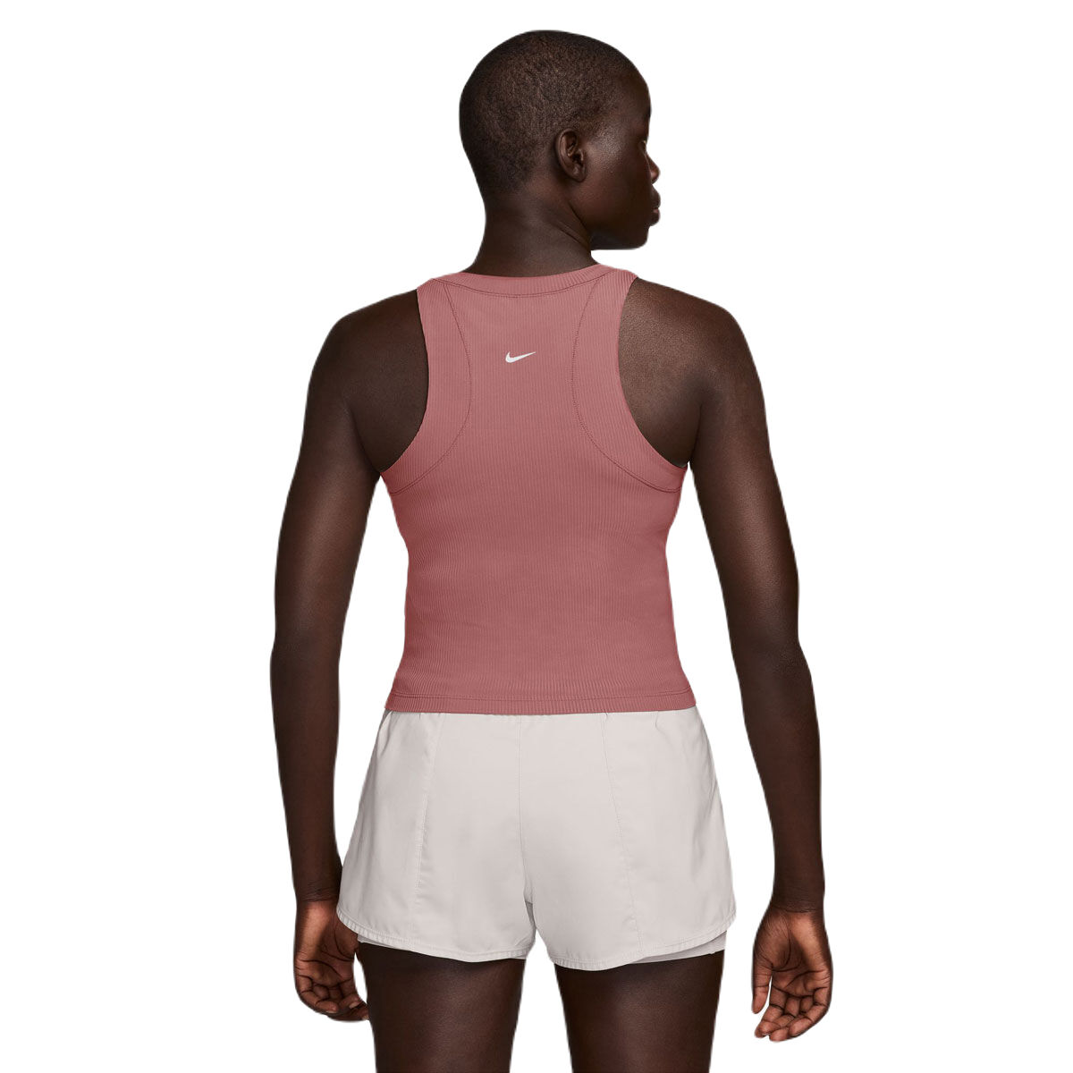 Nike Womens Zenvy Dri-FIT Wide Ribbed Tank Top Pink L - Pink slider