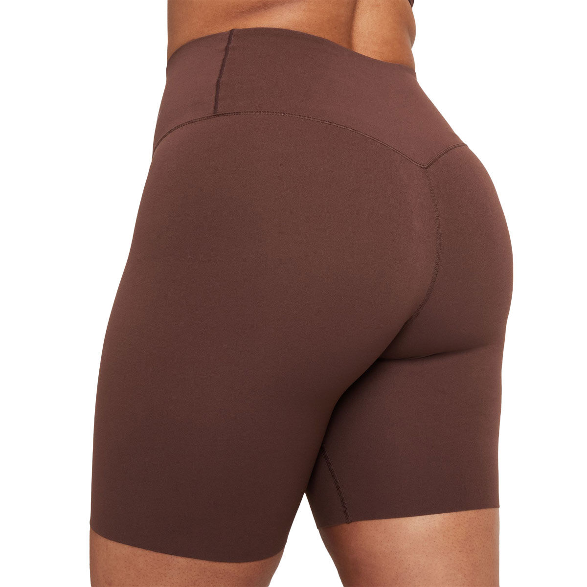 Nike Womens Zenvy Gentle Support Bike Shorts Brown M - Brown slider