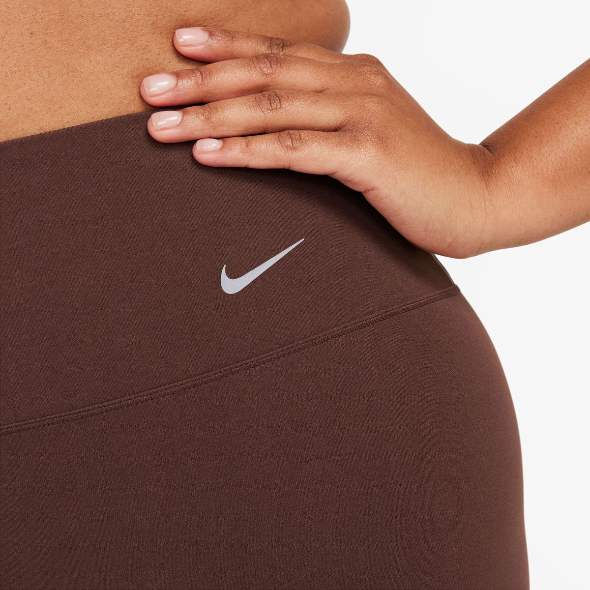 Nike Womens Zenvy Gentle Support Bike Shorts Brown M - Brown slider