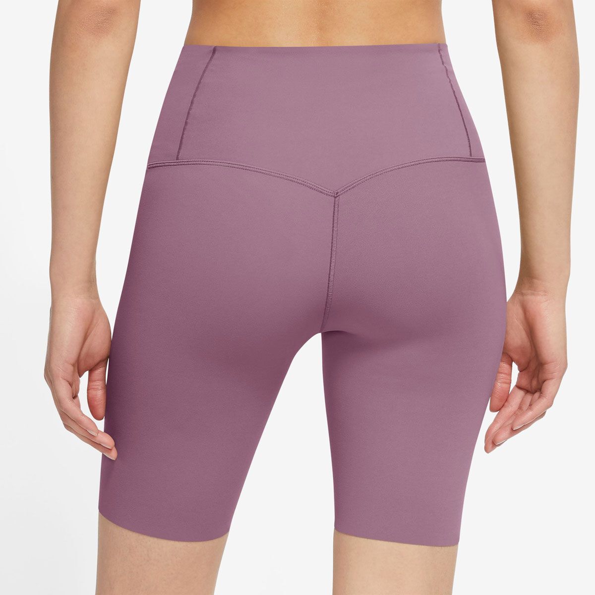 Nike Womens Zenvy Gentle Support High Rise 8 Inch Biker Shorts - Plum slider