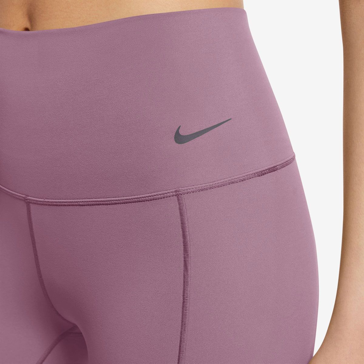 Nike Womens Zenvy Gentle Support High Rise 8 Inch Biker Shorts - Plum slider