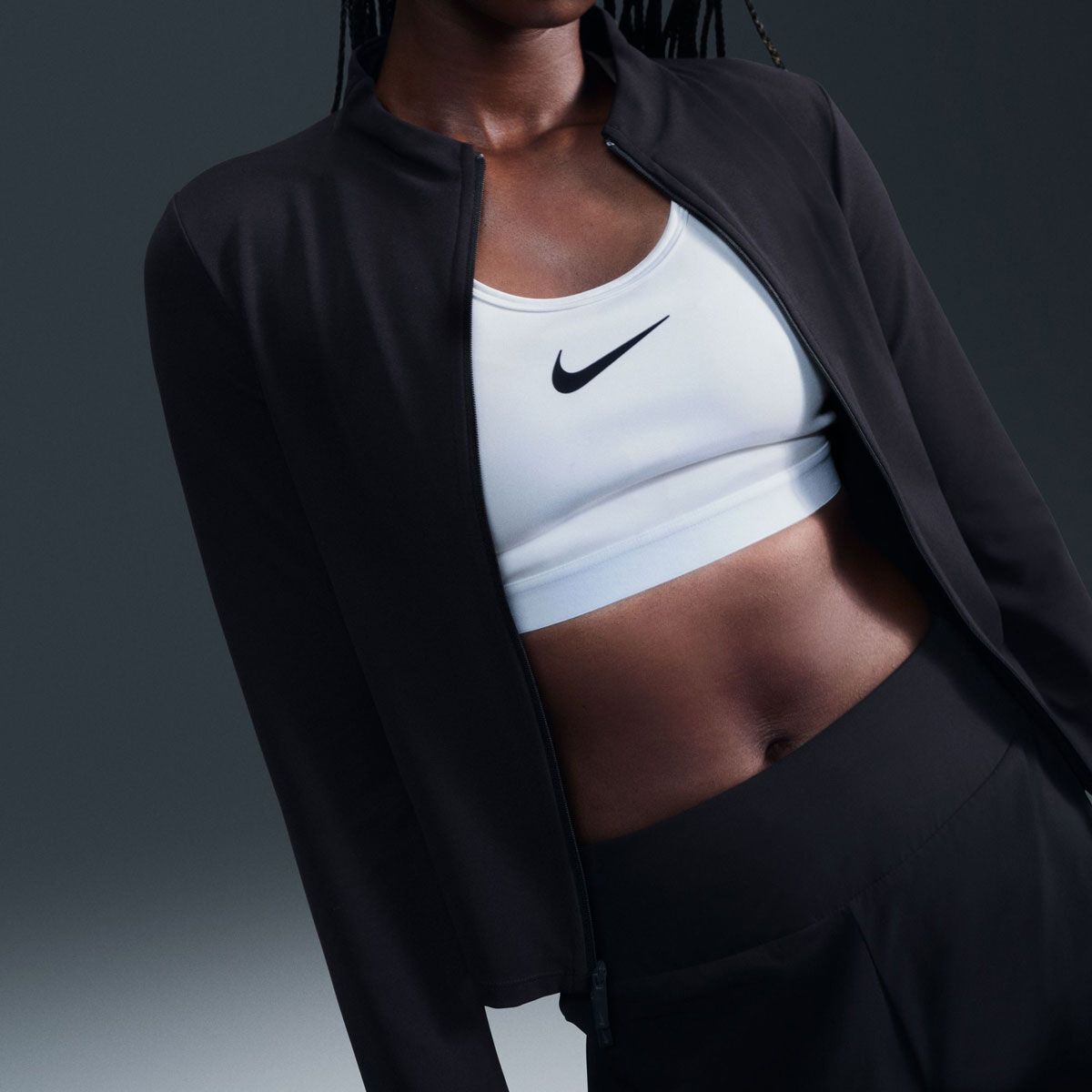 Nike Womens Zenvy InfinaSoft Dri-FIT Full Zip Long Sleeve Training Top - Black slider