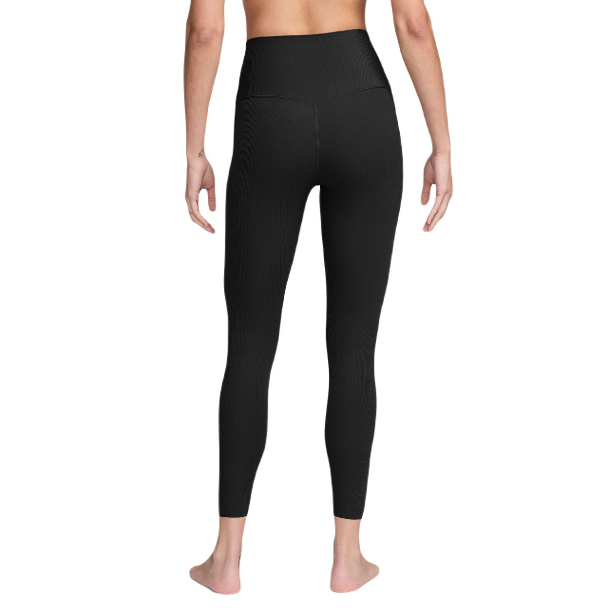 Nike Womens Zenvy Rib Dri-FIT High Rise 7/8 Tights - Black slider