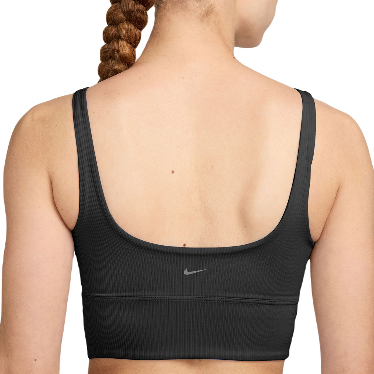 Nike Womens Zenvy Wide Ribbed Light Support Longline Sports Bra - Army slider