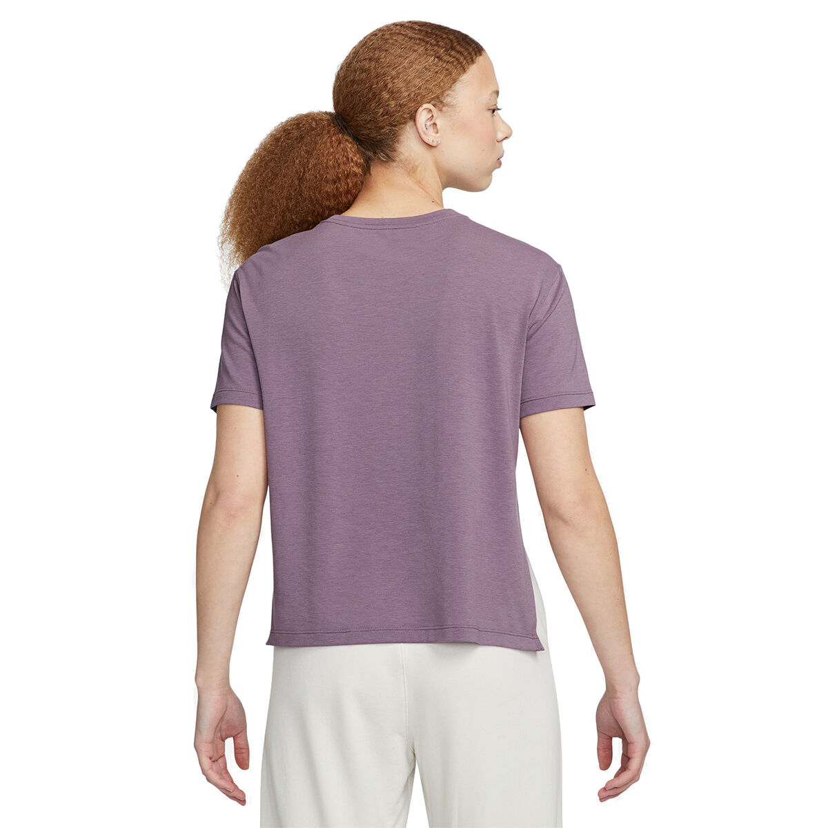 Nike Yoga Womens Dri-FIT Tee - Purple slider