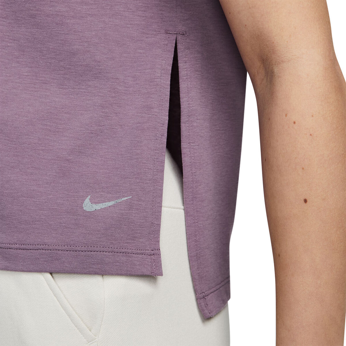 Nike Yoga Womens Dri-FIT Tee - Purple slider