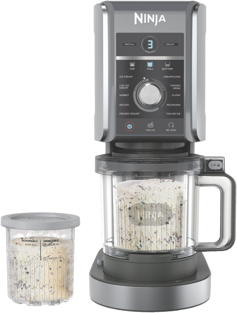 Ninja Creami Deluxe Ice Cream Maker Silver