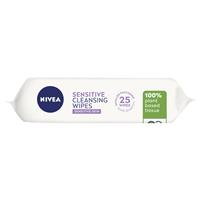 NIVEA Daily Essentials Biodegradable Fragrance Free Facial Cleansing Wipes 25pk slider