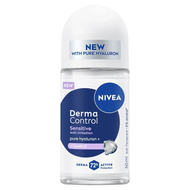 Nivea Derma Control Anti-Perspirant Deodorant Roll On for Women Sensitive 50ml