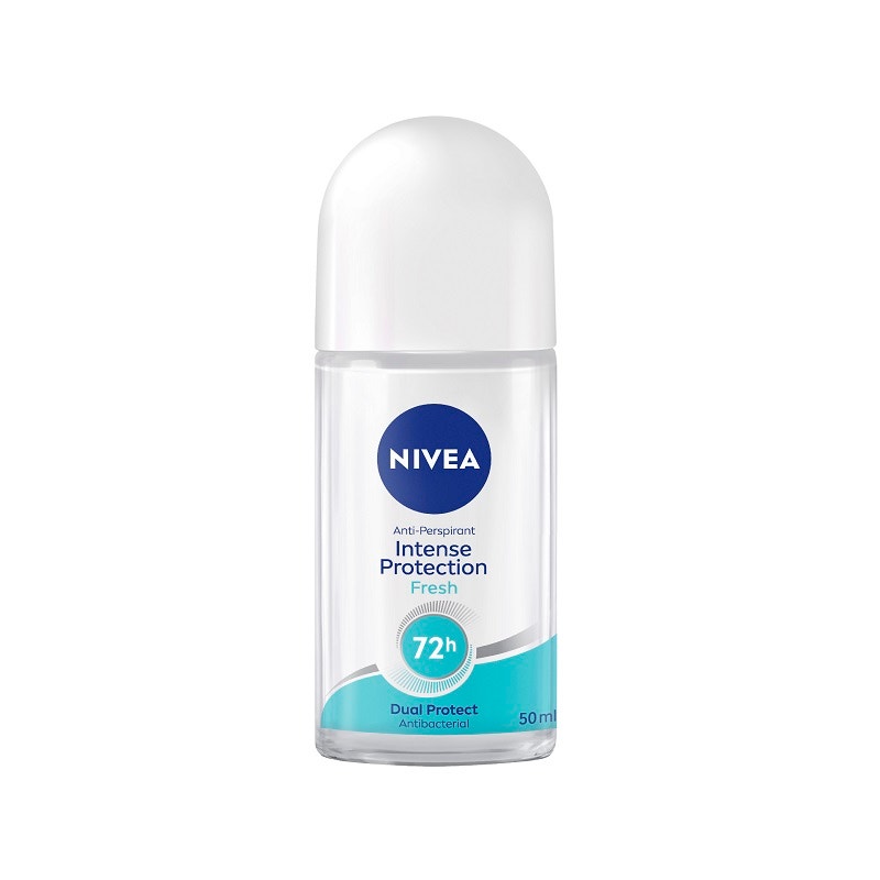 Nivea Intense Protection Fresh Anti-Perspirant Dual Protect Antibacterial Roll-on Deodorant 50ml
