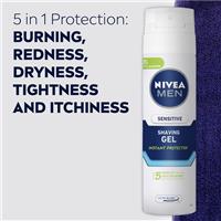 NIVEA MEN Sensitive Shaving Gel Instant Protection 200ml slider