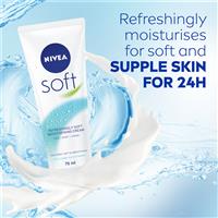 NIVEA Soft Moisturiser Cream Face Body Hands 75ml slider