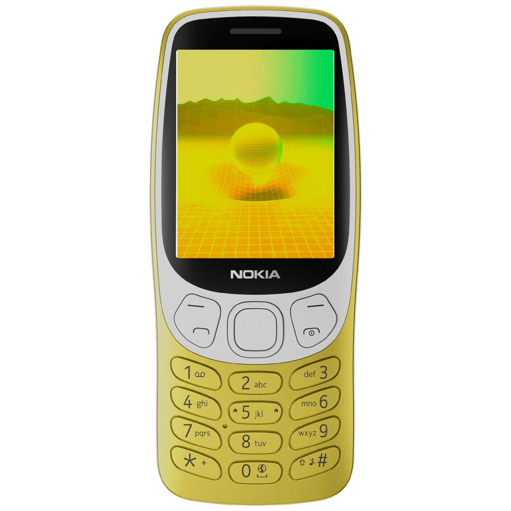 Nokia 3210 4G DS Y2K Unlocked Mobile Gold slider