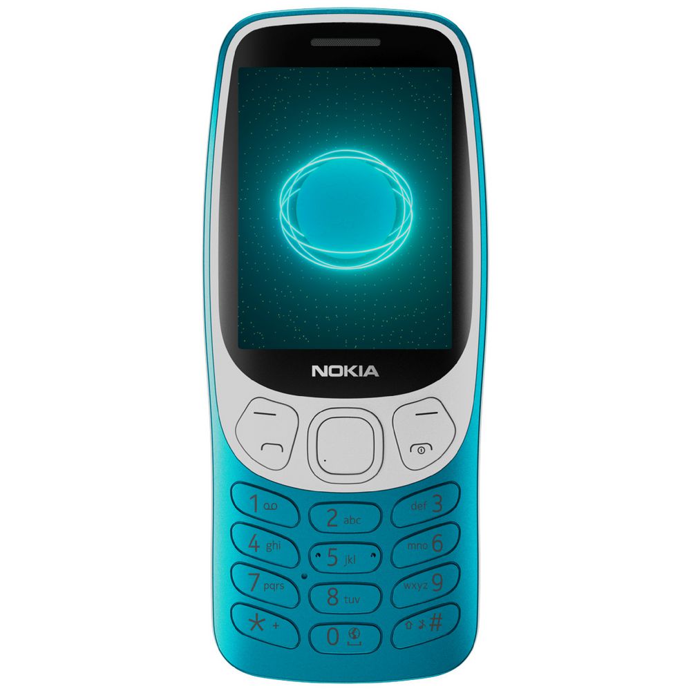 Nokia 3210 4G DS Y2K Unlocked Mobile Scuba Blue slider