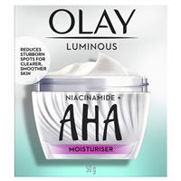 Olay Luminous Niacinamide + AHA Face Cream Moisturiser 50g slider