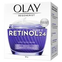 Olay Regenerist Retinol 24 Night Face Cream Moisturiser Fragrance Free 50g slider