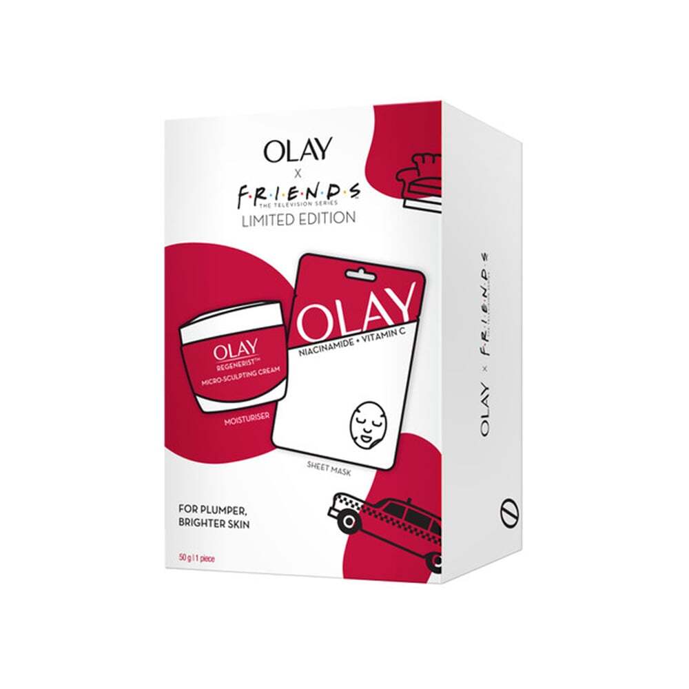 Olay X Friends Limited Edition (Micro Sculpting Cream 50g + Niacinamide Vitamin C Face Mask) slider