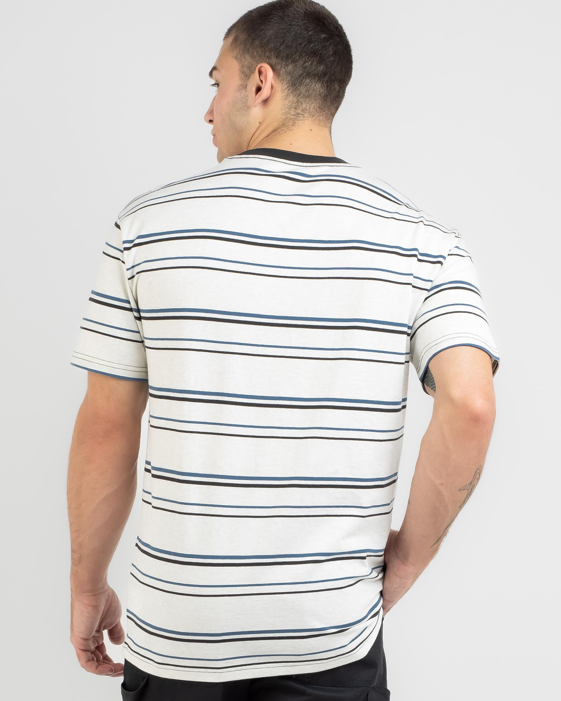 On Lock Stripe T-Shirt - Snow Heather slider