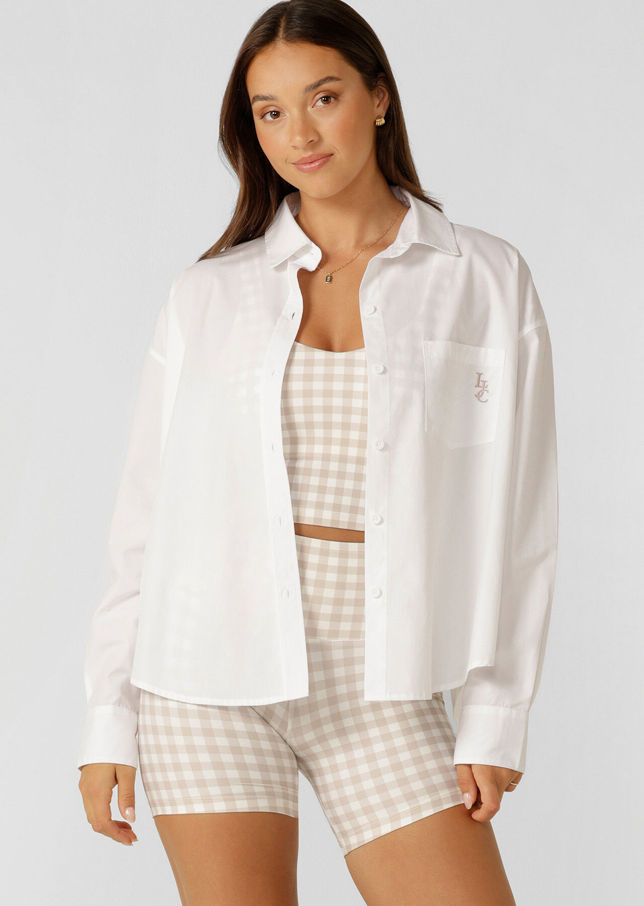 One-and-Go Button Up Shirt - White slider