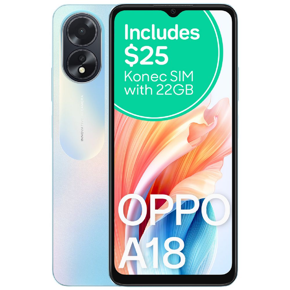 OPPO A18 128GB Glowing Blue slider