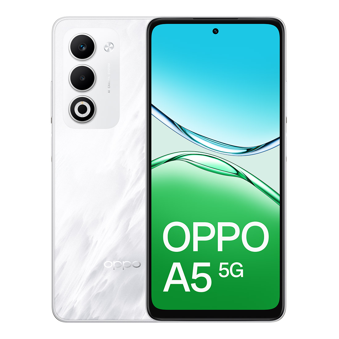 OPPO A5 5G (Dual Sim, 128GB/4GB, CPH2735AU) - Mist White