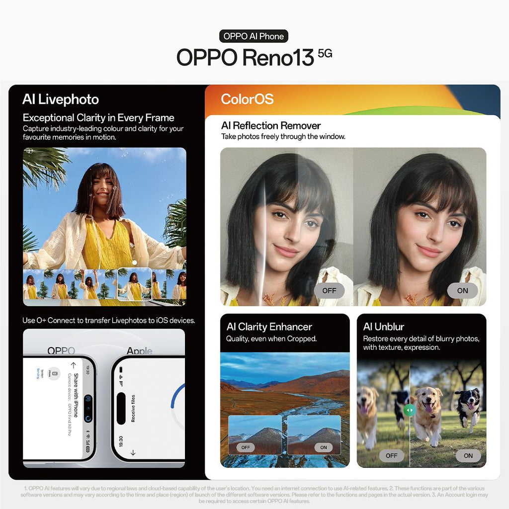 OPPO Reno13 5G 256GB (Luminous Blue) slider