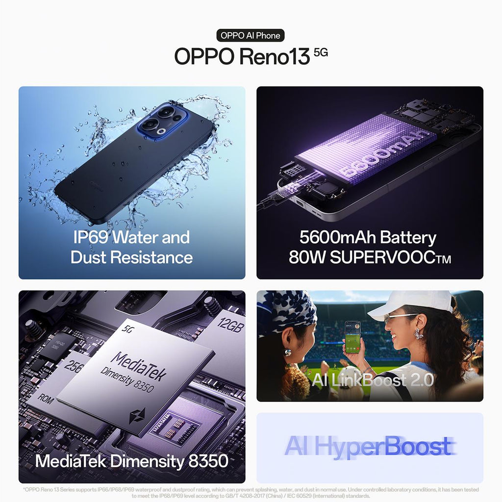OPPO Reno13 5G 256GB (Plume White) slider