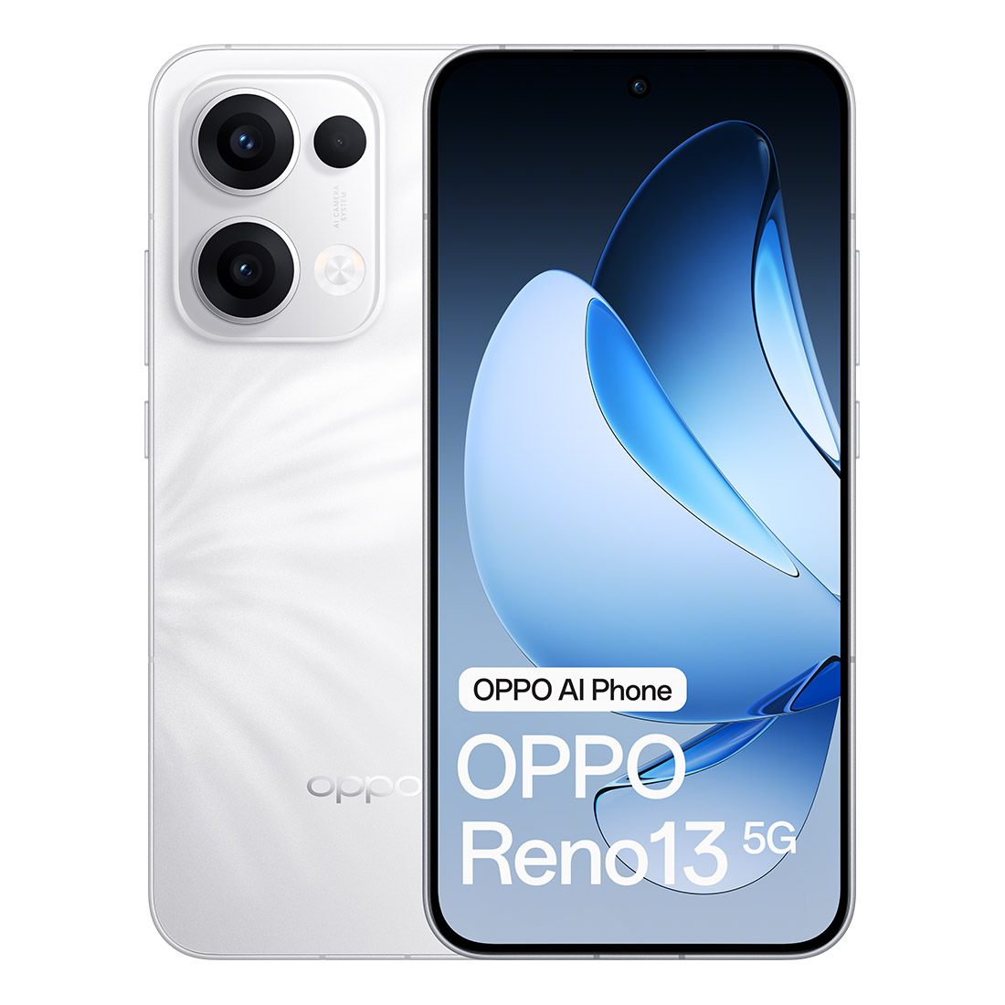 OPPO Reno13 5G (Dual Sim, 256GB/12GB, 6.6'', CPH2689) - Plume White slider