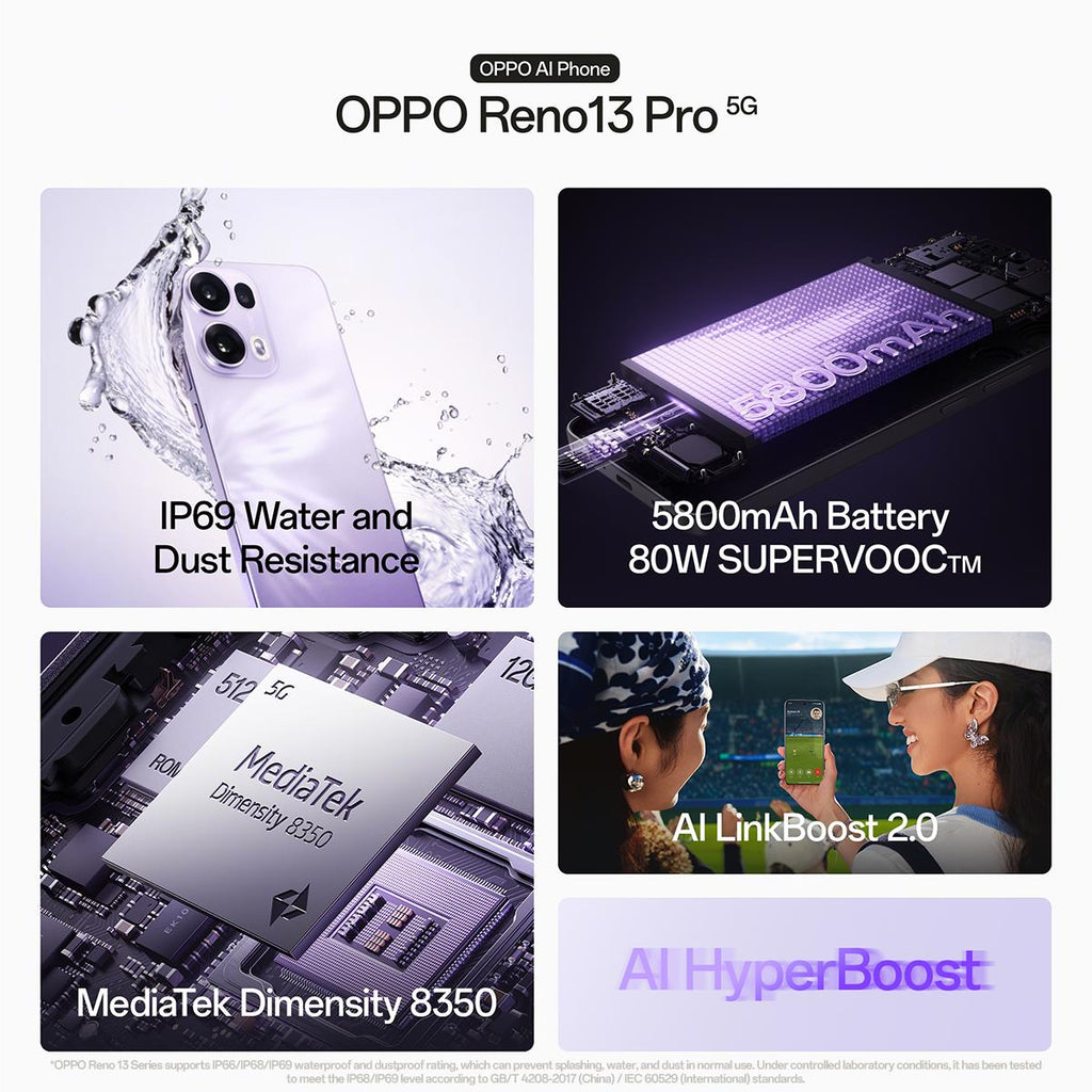 OPPO Reno13 Pro 5G 512GB (Plume Purple) slider
