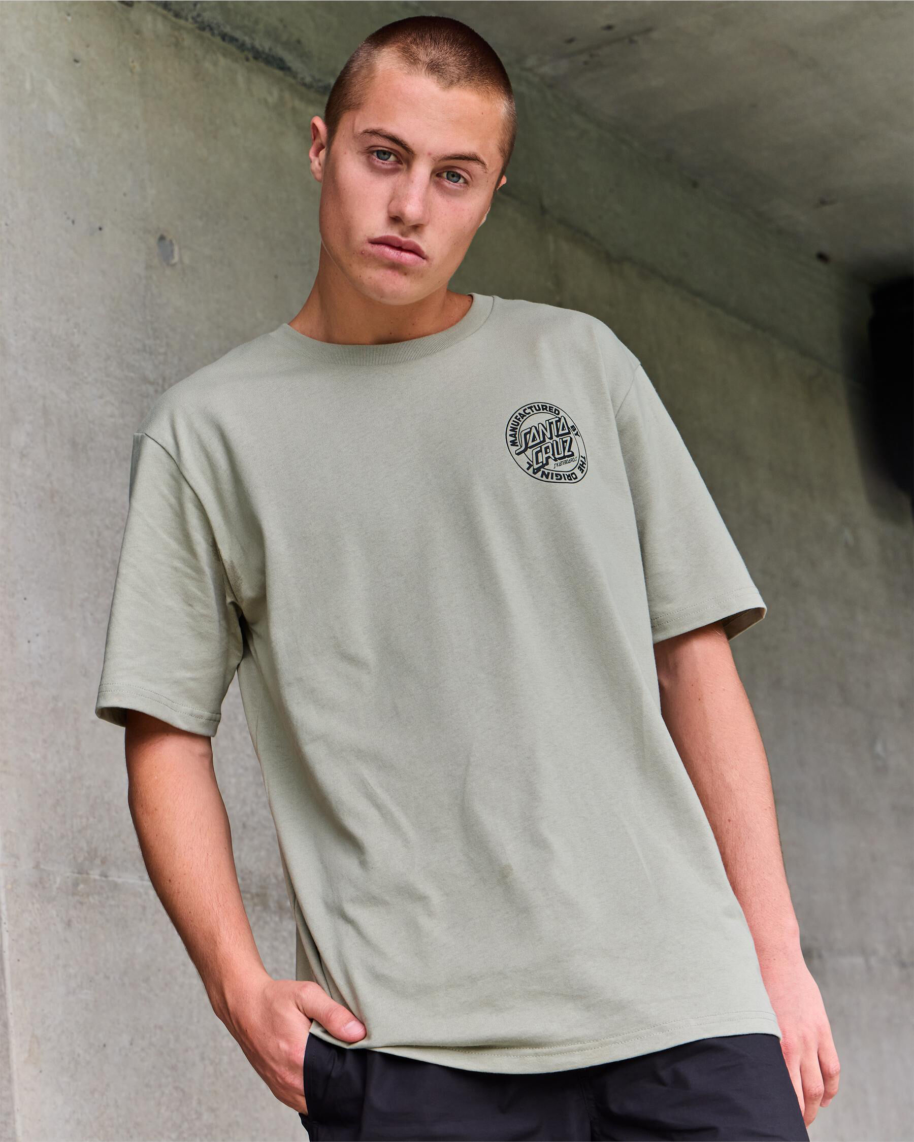 OS MFG Dot T-Shirt - Light Khaki slider