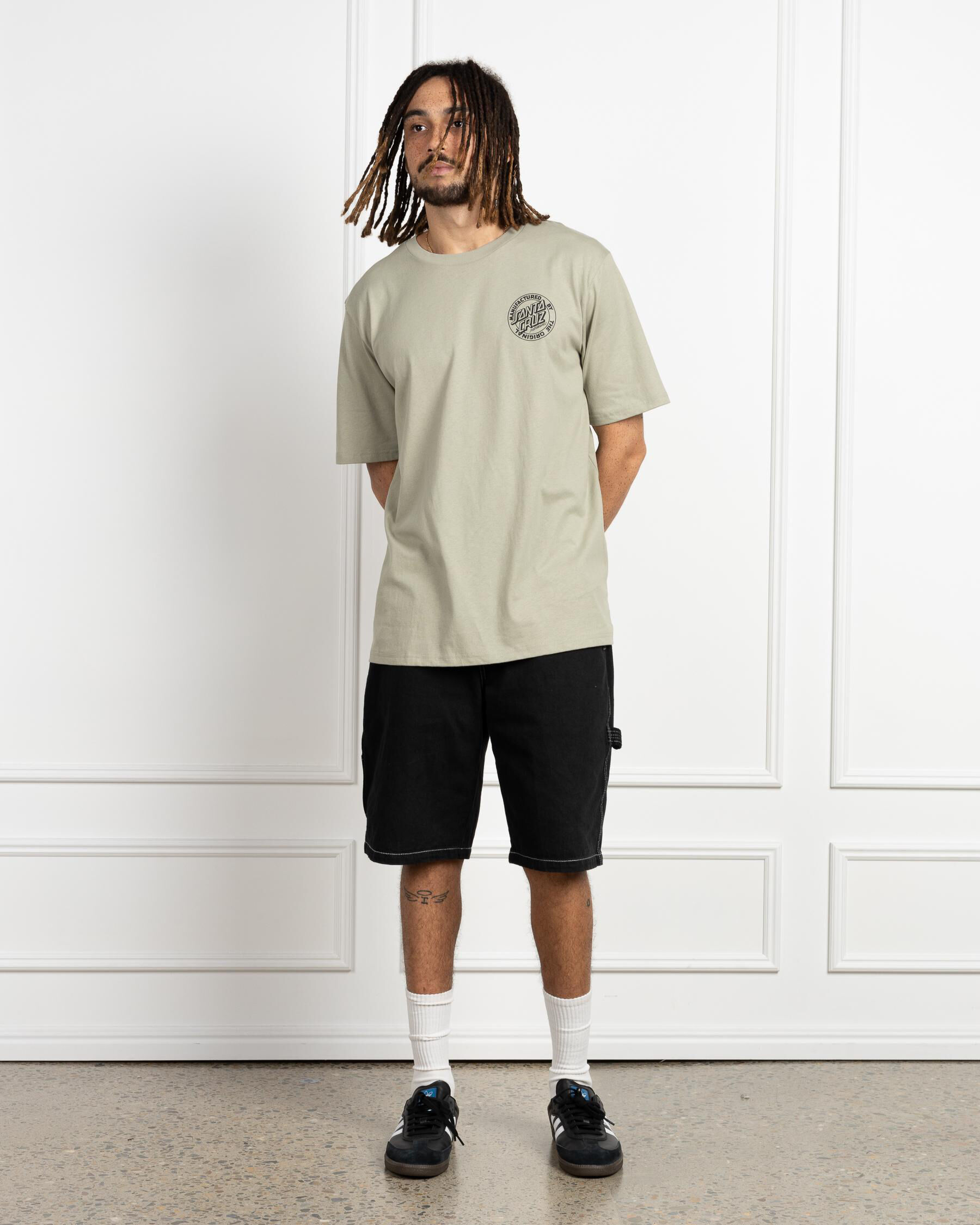 OS MFG Dot T-Shirt - Light Khaki slider