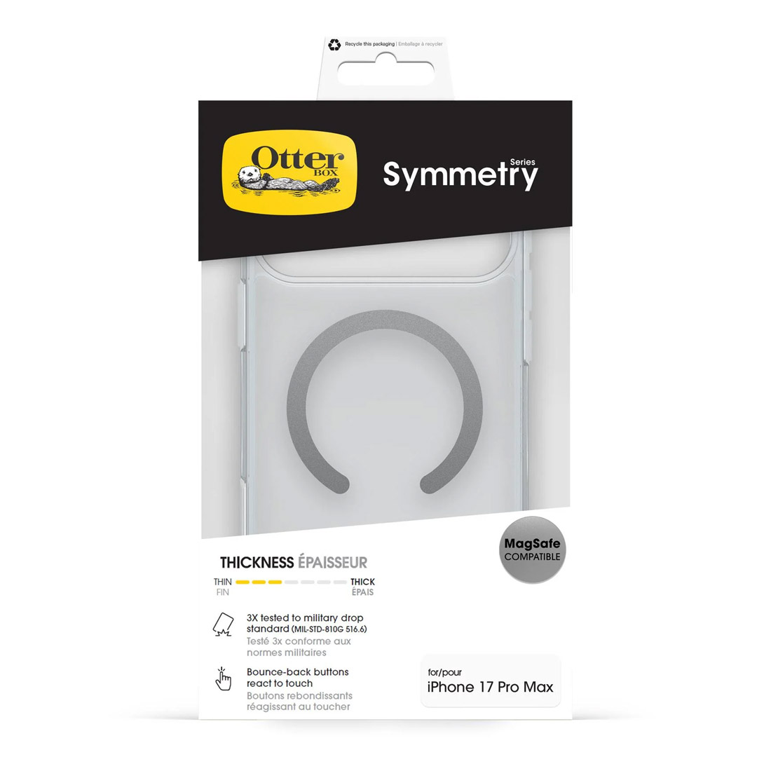OtterBox Symmetry Clear MagSafe For Apple iPhone 17 Pro Max Case 77-98856 - Clear