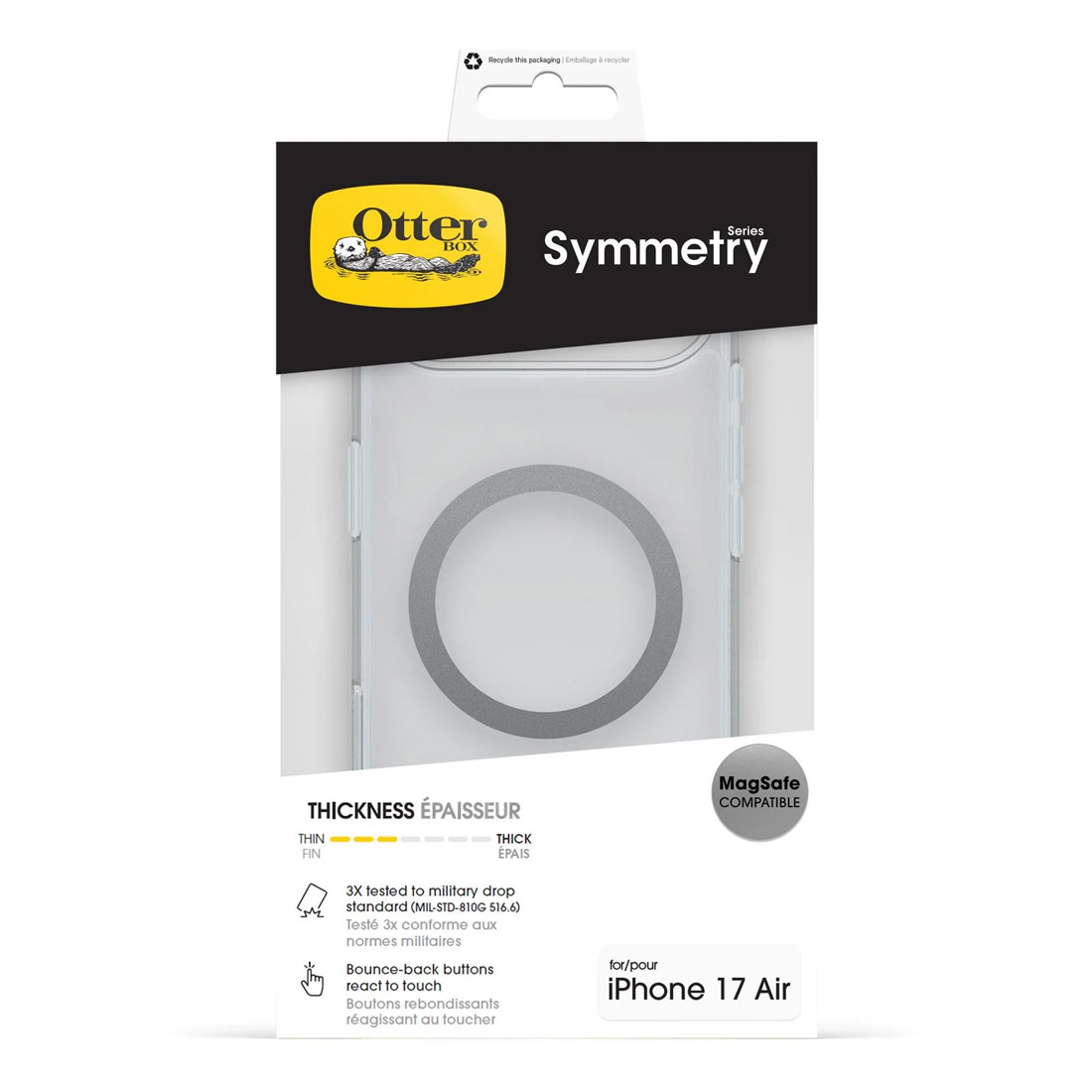 OtterBox Symmetry Clear MagSafe For Apple iPhone Air Case 77-98806 - Clear