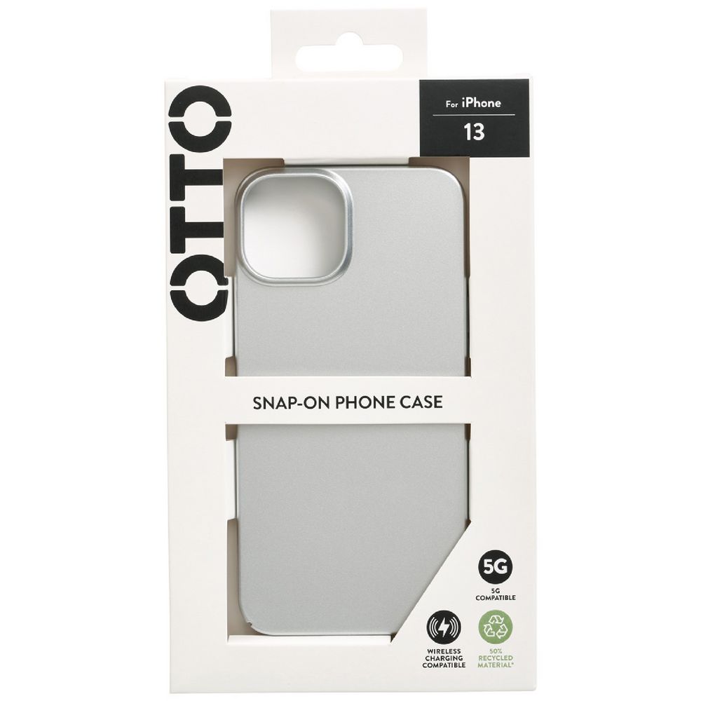 Otto Snap Case for iPhone 13 Silver slider